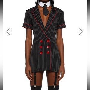 Mob wife costume sexy mobster / gangster / mafia women’s size S Halloween